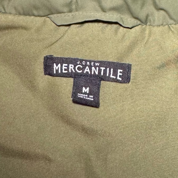 J. Crew Mercantile Quilted Puffy Vest Size M - Picture 6 of 9
